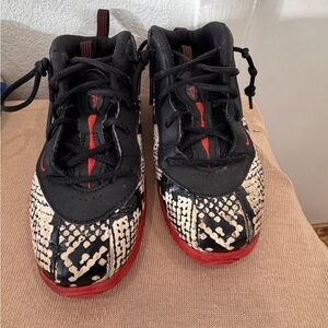 Nike Little foamposite One 'Albino Snakeskin' toddler shoes size 10